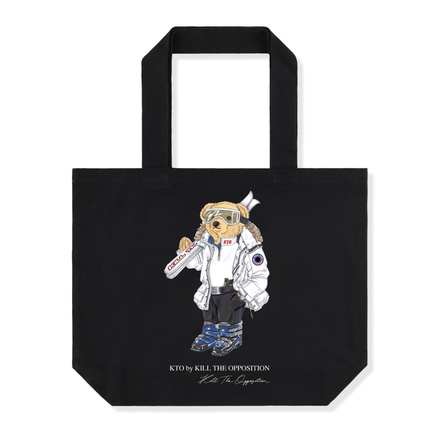 SEASON THREE KTO BEAR LOGO TOTE BAG